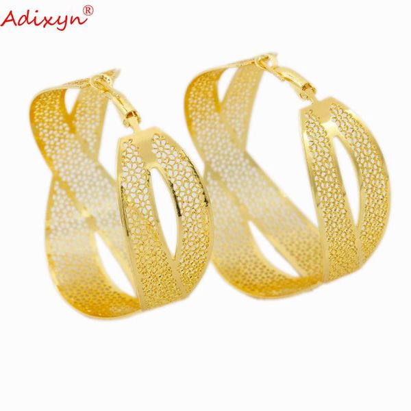 hoop & huggie adixyn dubai ornament jewelry gifts gold color copper big round earrings pircing accesories african women/girls item n06211, Golden;silver
hoop & huggie adixyn dubai ornament jewelry gifts gold color copper big round earrings pircing accesories african women/girls item n06211, Golden;silver