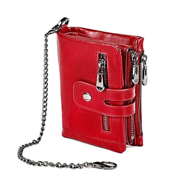 wallets fashion short wallet women genuine leather small coin purse female chain money pouch many department with detachable card holder, Red;black
wallets fashion short wallet women genuine leather small coin purse female chain money pouch many department with detachable card holder, Red;black