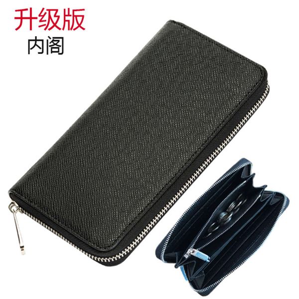 the wallet oem bag cross pattern long men's wallet fashion zipper 60017 wallet, Black
the wallet oem bag cross pattern long men's wallet fashion zipper 60017 wallet, Black