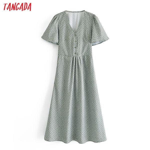 summer women green floral print french style with slash short sleeve ladies midi dress vestidos qn25 210416, Black;gray
summer women green floral print french style with slash short sleeve ladies midi dress vestidos qn25 210416, Black;gray