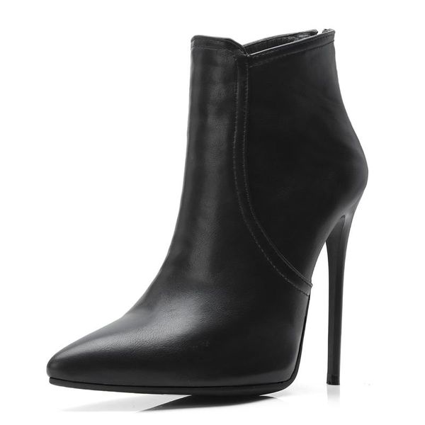 boots pointed oversized stiletto heel khaki short pu ultra high fashion gray tube women's shoes zip toe, Black
boots pointed oversized stiletto heel khaki short pu ultra high fashion gray tube women's shoes zip toe, Black