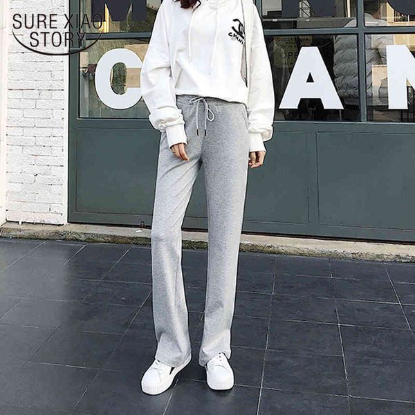 sport casual straight plus size trousers spring cotton women loose wide leg high waist streetwear drawstring pants 8742 50 210417, Black;white
sport casual straight plus size trousers spring cotton women loose wide leg high waist streetwear drawstring pants 8742 50 210417, Black;white