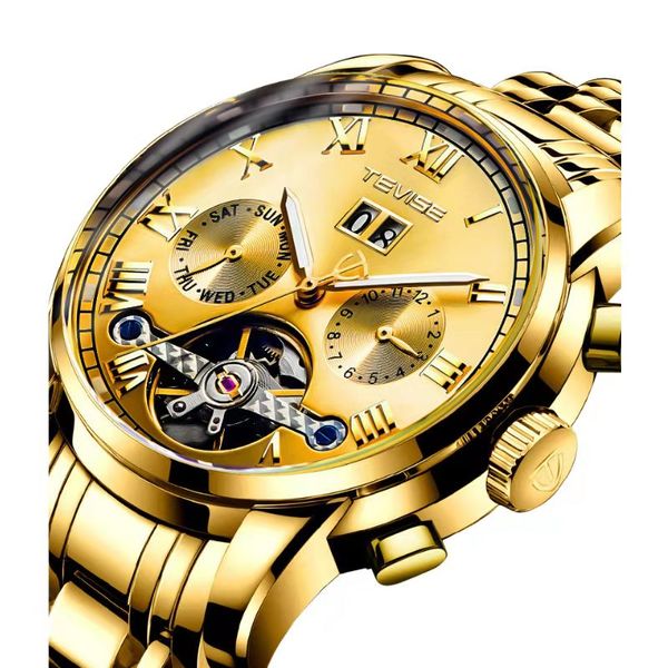 swiss tevise new men's high-end watch fashion multifunctional waterproof luminous mechanical watch, Slivery;brown
swiss tevise new men's high-end watch fashion multifunctional waterproof luminous mechanical watch, Slivery;brown