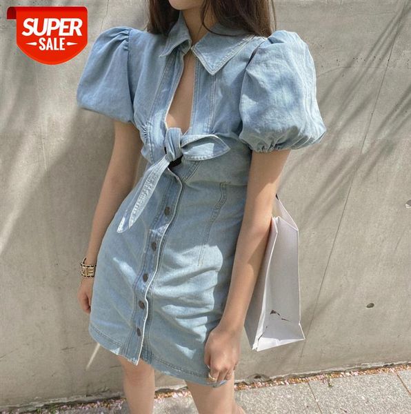 bowknot denim puff sleeve dress female slim french sweet western style design skirt #uz5p, Black;gray
bowknot denim puff sleeve dress female slim french sweet western style design skirt #uz5p, Black;gray