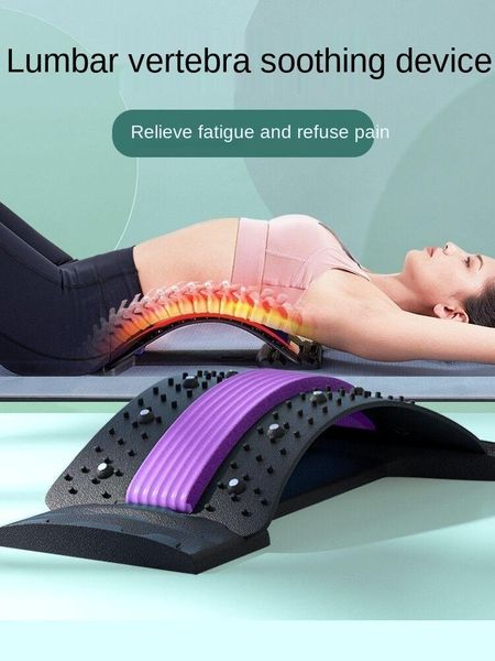waist support back massager stretcher equipment magnetic therapyu cervical pillow stretch fitness relaxation spine pain lumbar relief tools, Black;gray 
waist support back massager stretcher equipment magnetic therapyu cervical pillow stretch fitness relaxation spine pain lumbar relief tools, Black;gray