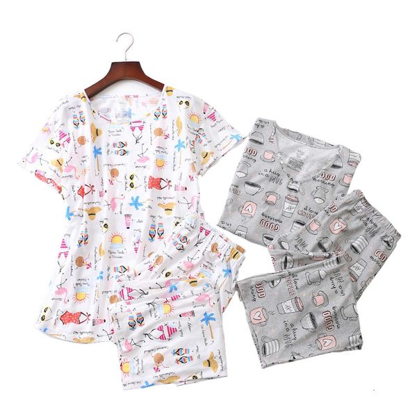 women's sleepwear women pajamas set summer korean style sweet cartoon printed ladies comfort soft large size pants 2pcs homewe, Black;red
women's sleepwear women pajamas set summer korean style sweet cartoon printed ladies comfort soft large size pants 2pcs homewe, Black;red