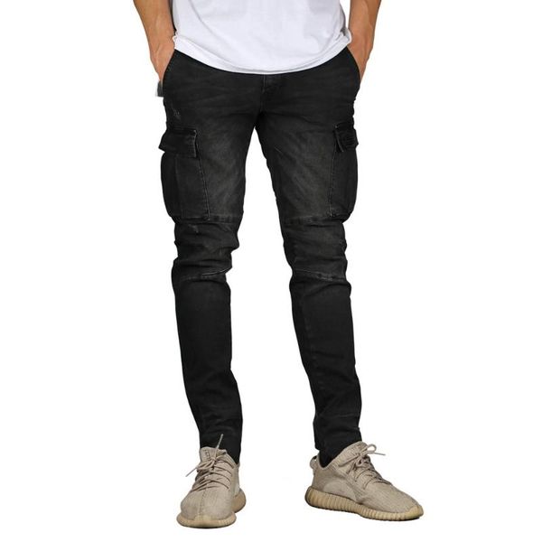 men's jeans trade slim fit multi pocket cargo casual straight cotton distressed baggy denim pants fashion zipper, Blue
men's jeans trade slim fit multi pocket cargo casual straight cotton distressed baggy denim pants fashion zipper, Blue