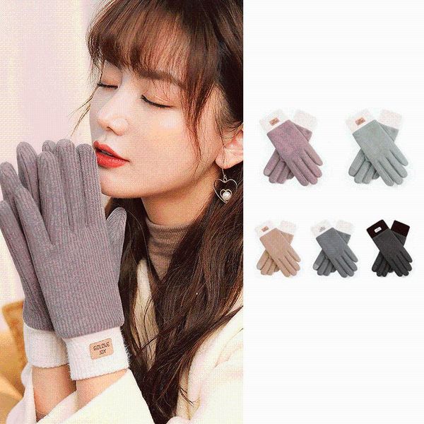 five fingers gloves fashion ladies knitting cute plush warm riding women' winter plus velvet warmth self ins wind, Blue;gray
five fingers gloves fashion ladies knitting cute plush warm riding women' winter plus velvet warmth self ins wind, Blue;gray