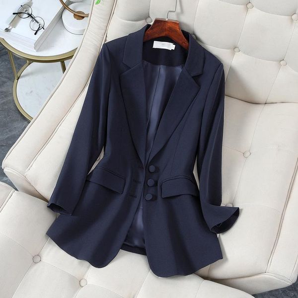 women's suits & blazers 2021 spring autumn women fashion navy blue blazer and jackets chic casual office suit coat ladies elegant outwe, White;black
women's suits & blazers 2021 spring autumn women fashion navy blue blazer and jackets chic casual office suit coat ladies elegant outwe, White;black