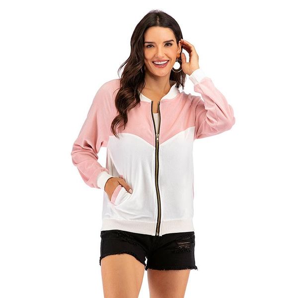 autumn urban casual fashion women's splicing loose comfortable zipper basic crew neck long sleeves coats jackets, Black;brown
autumn urban casual fashion women's splicing loose comfortable zipper basic crew neck long sleeves coats jackets, Black;brown