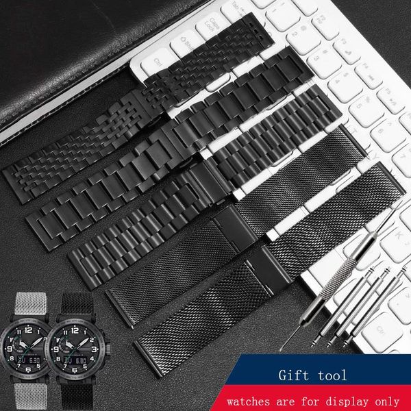 watch bands 24mm black stainless steel strap replacement metal belt for prg-600yb-3/650/prw-6600 men's bracelet silver, Black;brown
watch bands 24mm black stainless steel strap replacement metal belt for prg-600yb-3/650/prw-6600 men's bracelet silver, Black;brown