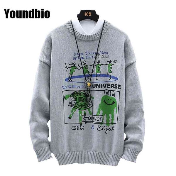 mens casual hip hop streetwear harajuku sweater vintage retro knitted autumn winter cotton pullover man 210813, White;black
mens casual hip hop streetwear harajuku sweater vintage retro knitted autumn winter cotton pullover man 210813, White;black