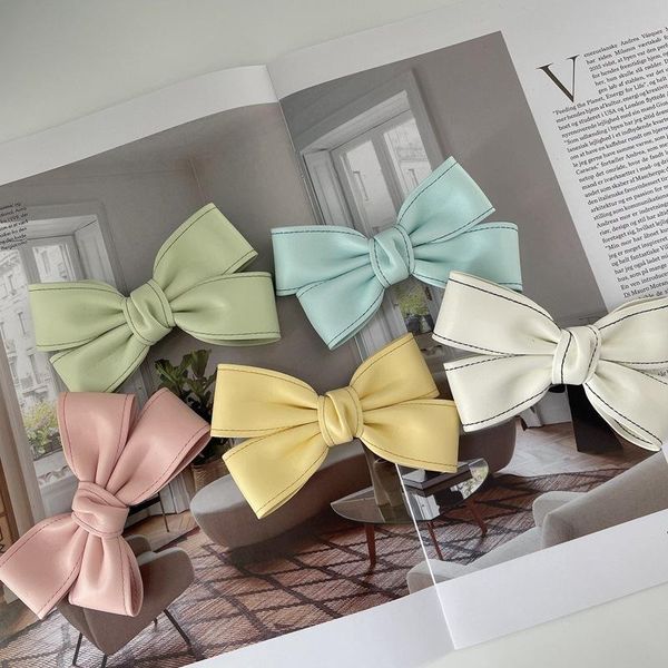hair accessories soft leather cross bow hairpin for women 2021 solid color side clips
hair accessories soft leather cross bow hairpin for women 2021 solid color side clips