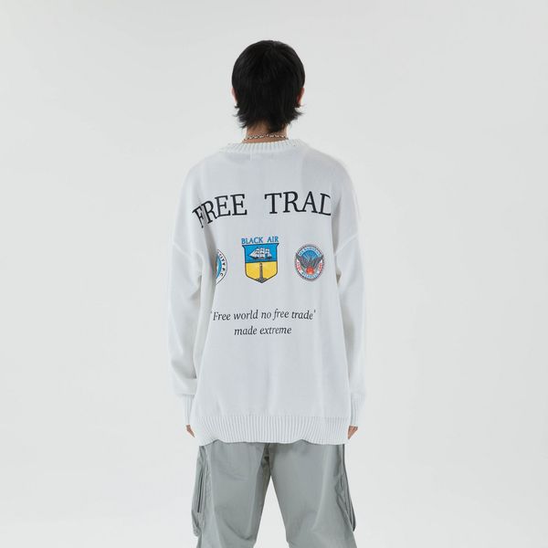 sweater casual mesh letter designer oversized harajuku winter clothes streetwear men's clothing fashion 2021, White;black
sweater casual mesh letter designer oversized harajuku winter clothes streetwear men's clothing fashion 2021, White;black