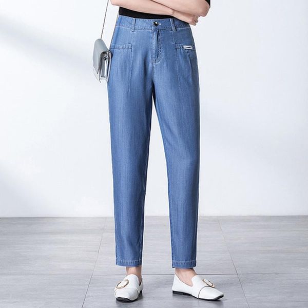 women's jeans tencel harem pants women trousers casual loose fit vintage denim high waist, Blue
women's jeans tencel harem pants women trousers casual loose fit vintage denim high waist, Blue
