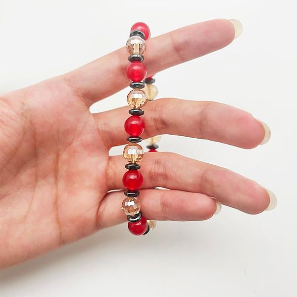 beaded, strands 2021 trend bohemian natural stone elastic beaded bracelet men and women couple simple party jewelry gifts, Black
beaded, strands 2021 trend bohemian natural stone elastic beaded bracelet men and women couple simple party jewelry gifts, Black
