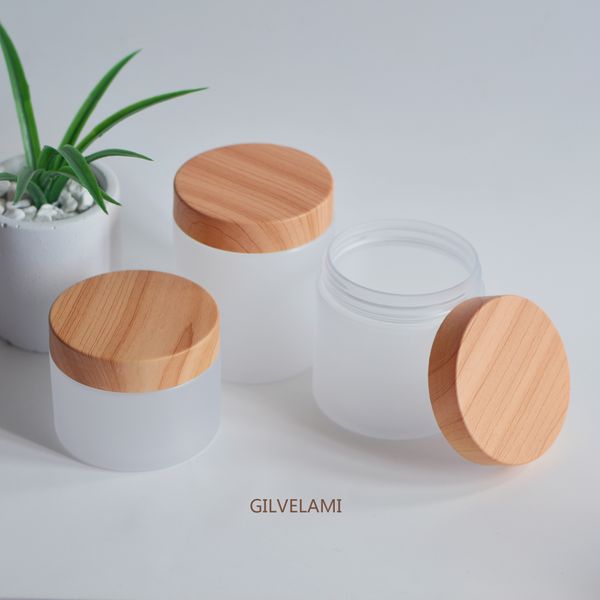 5oz 7oz 8oz empty frosted cream jar bottles with bamboo wooden look plastic screw lids cosmetic packaging container
5oz 7oz 8oz empty frosted cream jar bottles with bamboo wooden look plastic screw lids cosmetic packaging container