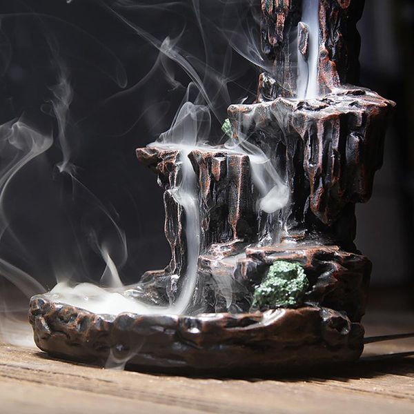fragrance lamps waterfall incense burner mountains river fountain backflow aroma smoke censer holder office home unique crafts+20 cones
fragrance lamps waterfall incense burner mountains river fountain backflow aroma smoke censer holder office home unique crafts+20 cones