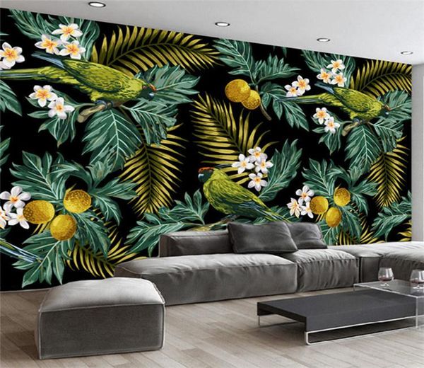 wallpapers custom 3d mural tropical rain forest parrot coconut leaf wall painting living room tv background wallpaper papel de parede sala
wallpapers custom 3d mural tropical rain forest parrot coconut leaf wall painting living room tv background wallpaper papel de parede sala