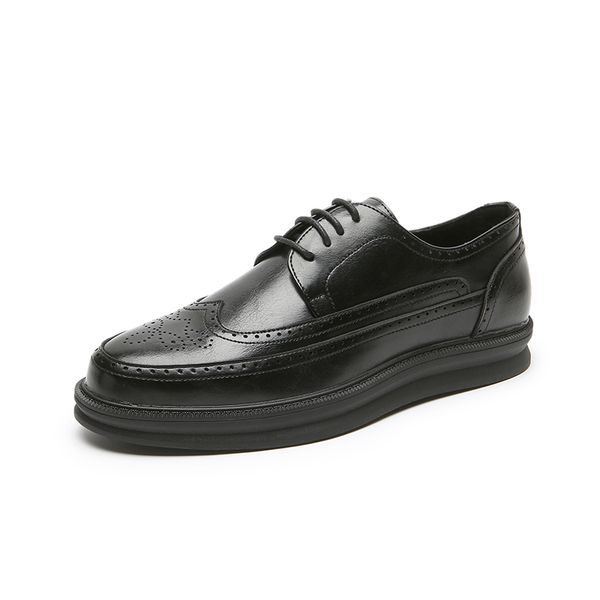 oxford shoes business brogue men leather formal dress shoes man comfortable office party footwear, Black
oxford shoes business brogue men leather formal dress shoes man comfortable office party footwear, Black