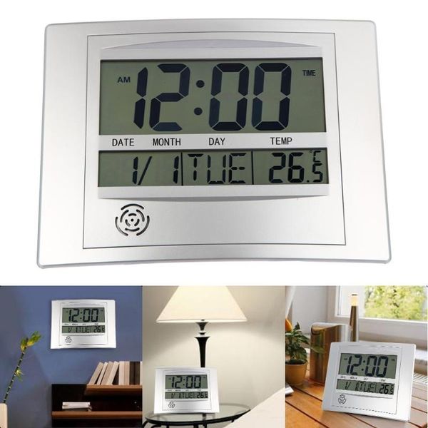 digital wall clock with electronic temperature meter calendar indoor desk for home decoration clocks
digital wall clock with electronic temperature meter calendar indoor desk for home decoration clocks
