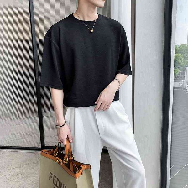 men's t-shirts summer short-sleeved t-shirt fashion gray black white casual t shirt men streetwear korean loose o-neck tshirt mens, White;black
men's t-shirts summer short-sleeved t-shirt fashion gray black white casual t shirt men streetwear korean loose o-neck tshirt mens, White;black