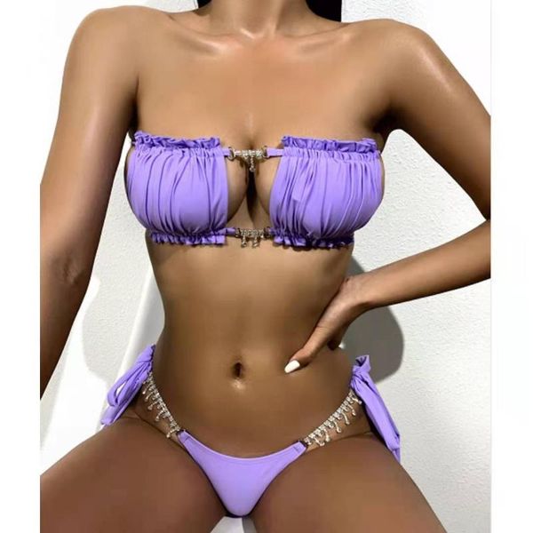 women's swimwear biquÃni 2021 plissado bandeau maiô feminino roupa de banho feminina mini tanga bater praia para, White;black
women's swimwear biquÃni 2021 plissado bandeau maiô feminino roupa de banho feminina mini tanga bater praia para, White;black