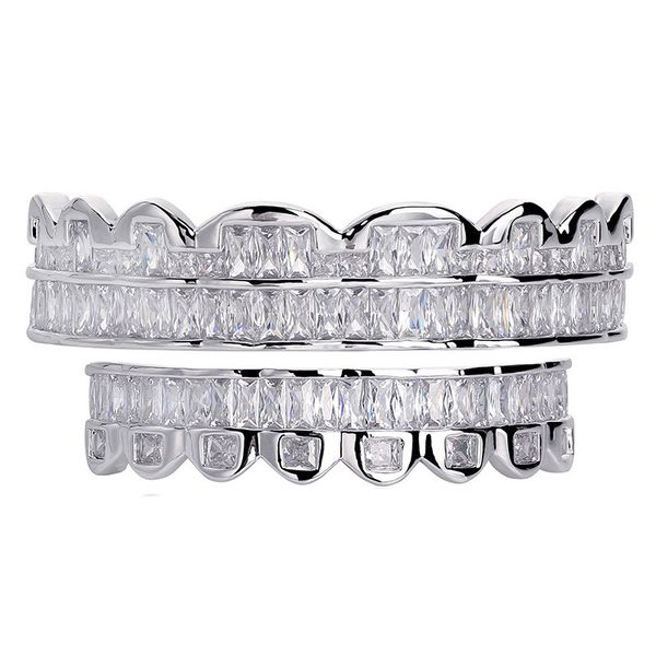 hip hop teeth bling iced out aaa zircon & bottom tooth set for men women gifts fashion grillz jewelry, Silver
hip hop teeth bling iced out aaa zircon & bottom tooth set for men women gifts fashion grillz jewelry, Silver