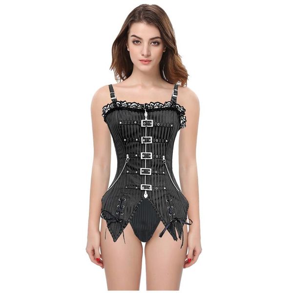 waist support women lace body shaper bodysuit vintage chain metal buckle firm control shapewear lifter corset burner underpant, Black;gray
waist support women lace body shaper bodysuit vintage chain metal buckle firm control shapewear lifter corset burner underpant, Black;gray