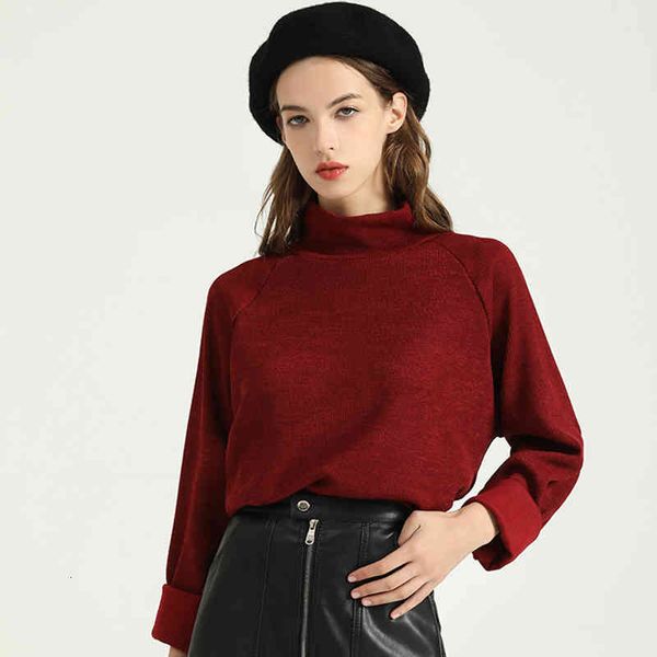 autumn/winter turtleneck long sleeve all-match solid color base ladies loose women's sweater, White;black
autumn/winter turtleneck long sleeve all-match solid color base ladies loose women's sweater, White;black