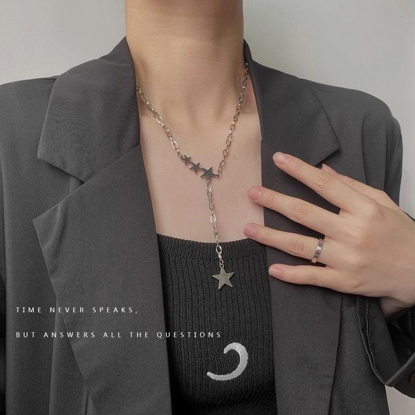 pendant necklaces stars woman pentagram necklace women chain lovers jewelry wedding silver color trendy kpop party metal collier
pendant necklaces stars woman pentagram necklace women chain lovers jewelry wedding silver color trendy kpop party metal collier