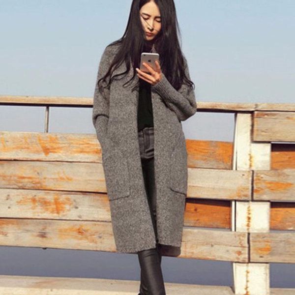 women's sweaters jiasiyun 2021 korean style loose knitted cardigans women warm long sleeve sweater casual coats01, White;black
women's sweaters jiasiyun 2021 korean style loose knitted cardigans women warm long sleeve sweater casual coats01, White;black
