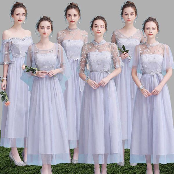 bridesmaid dress style sister group boudoir special long fairy dream temperament spring and summer, White;black
bridesmaid dress style sister group boudoir special long fairy dream temperament spring and summer, White;black