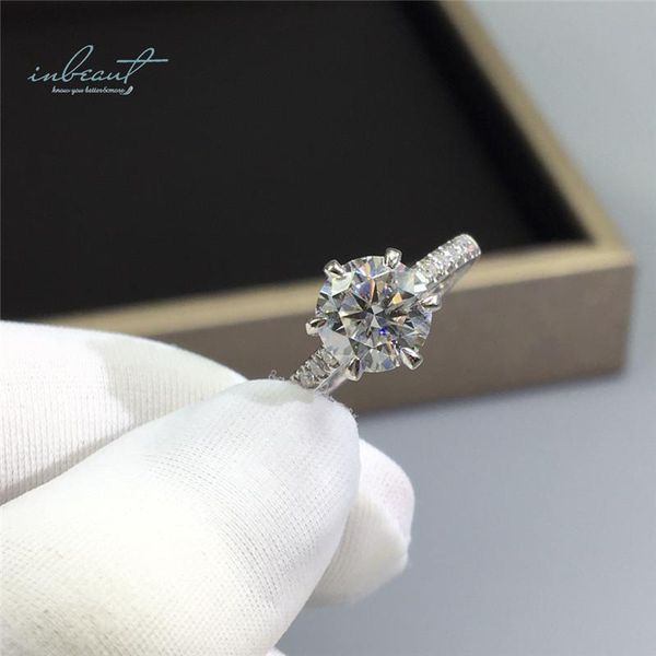 cluster rings inbeaut 925 silver 1 ct round stone paved excellent cut d color pass diamond test moissanite wedding ring for women fine jewel, Golden;silver
cluster rings inbeaut 925 silver 1 ct round stone paved excellent cut d color pass diamond test moissanite wedding ring for women fine jewel, Golden;silver