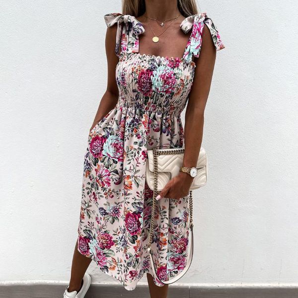 casual dresses tie-up bow sling sleeveless women dress fashion summer lady backless beach elegant floral print party vestidos, Black;gray
casual dresses tie-up bow sling sleeveless women dress fashion summer lady backless beach elegant floral print party vestidos, Black;gray