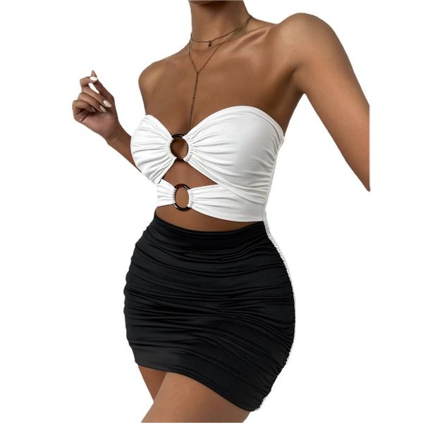 casual dresses women contrast color mini dress sleeveless sweetheart neck hollow out high waist pleated, Black;gray
casual dresses women contrast color mini dress sleeveless sweetheart neck hollow out high waist pleated, Black;gray