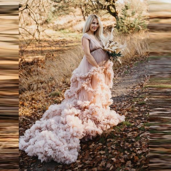 pretty ruffles tiered long tulle robe dep v neck maternity women dresses to po shoot pleats summer bridal gowns casual, Black;gray
pretty ruffles tiered long tulle robe dep v neck maternity women dresses to po shoot pleats summer bridal gowns casual, Black;gray