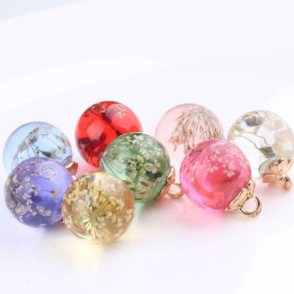 6pcs flower glass ball charms pendant crystal earrings floating handmade diy jewelry accessory, Bronze;silver
6pcs flower glass ball charms pendant crystal earrings floating handmade diy jewelry accessory, Bronze;silver