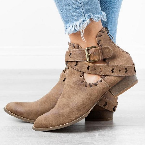 boots women shoes faux leather low heels punk ankle spring autumn vintage buckle strap ladies booties platform, Black
boots women shoes faux leather low heels punk ankle spring autumn vintage buckle strap ladies booties platform, Black