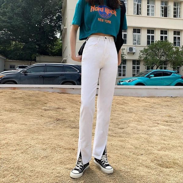 black high waist split casual womens jeans loose denim flare white wide leg baggy pants spring summer harajuk, Blue
black high waist split casual womens jeans loose denim flare white wide leg baggy pants spring summer harajuk, Blue