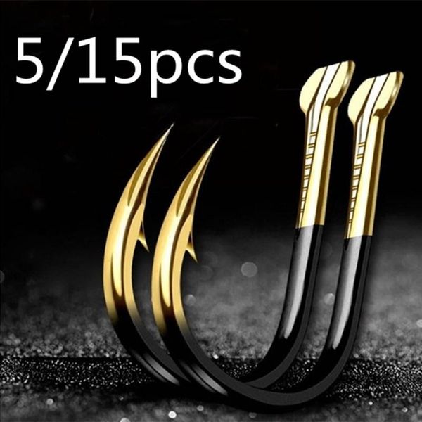 5/15pcs cool black gold double slot iseuni flying fish carbon steel sleeve fishing hook soft bait crank lure hooks gear
5/15pcs cool black gold double slot iseuni flying fish carbon steel sleeve fishing hook soft bait crank lure hooks gear