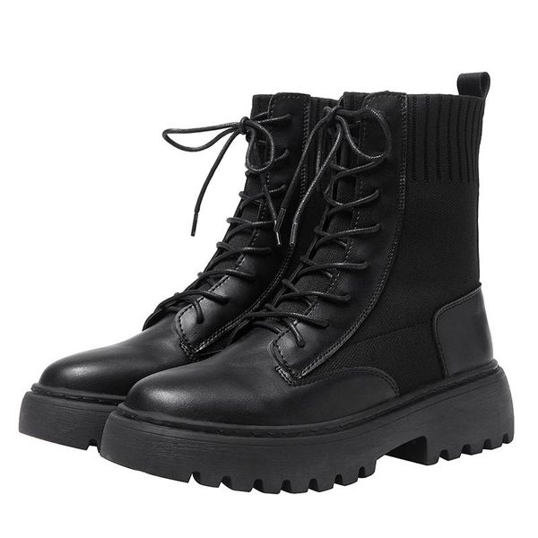 boots autumn winter womens 2021 fashion motorcycle mid-calf rubber sole lace up female footwear high quality, Black
boots autumn winter womens 2021 fashion motorcycle mid-calf rubber sole lace up female footwear high quality, Black