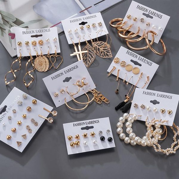 stud women's earrings korean for women vintage pearl butterfly gold cross earring set 2021 trend earings femauu jewelry, Golden;silver
stud women's earrings korean for women vintage pearl butterfly gold cross earring set 2021 trend earings femauu jewelry, Golden;silver