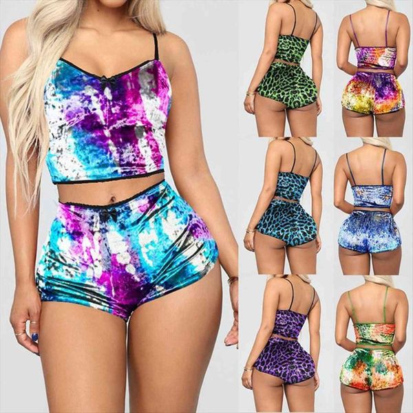 velvet pajama set spaghetti womens sleepwears straps short 2pcs, Black;red 
velvet pajama set spaghetti womens sleepwears straps short 2pcs, Black;red