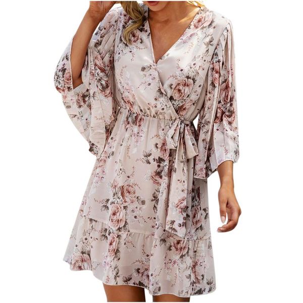 casual dresses women fashion floral print long sleeve v-neck sundress dress 2021 fashionable summer printing, Black;gray
casual dresses women fashion floral print long sleeve v-neck sundress dress 2021 fashionable summer printing, Black;gray