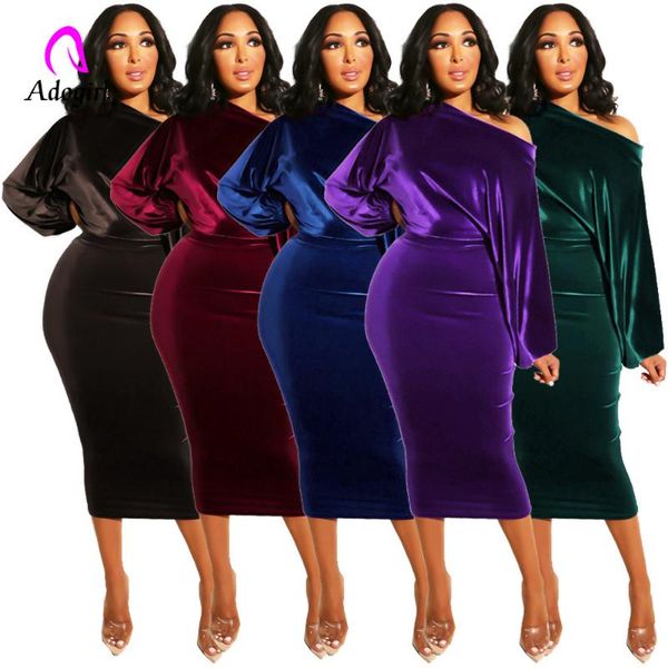 casual dresses purple velvet women 2021 spring winter off shoulder long sleeve bodycon dress office lady pencil party 5 colors, Black;gray
casual dresses purple velvet women 2021 spring winter off shoulder long sleeve bodycon dress office lady pencil party 5 colors, Black;gray
