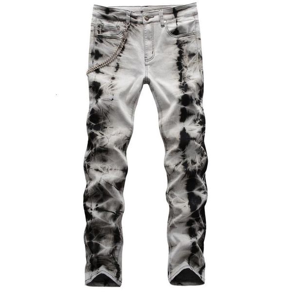 men's jeans hip-hop zou fold craft fried snowflake vintage lanyard decorative stretch slim 5sky, Blue
men's jeans hip-hop zou fold craft fried snowflake vintage lanyard decorative stretch slim 5sky, Blue