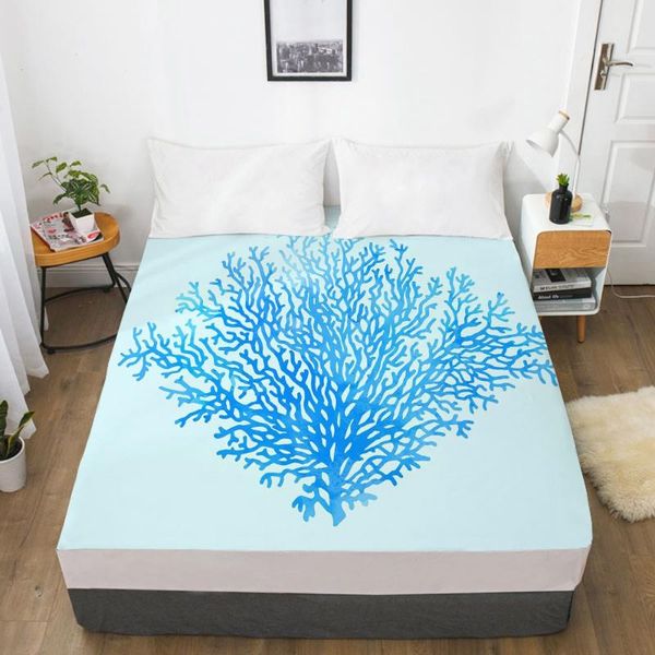 printed ocean style bule coral soft fitted sheet with elastic band solid bed cover-wrinkle abrasion resistant sheets & sets
printed ocean style bule coral soft fitted sheet with elastic band solid bed cover-wrinkle abrasion resistant sheets & sets