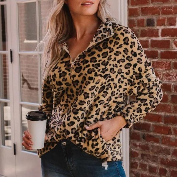 women's sweaters autumn winter fashion leopard printed plush long sleeve turndown collar zipper loose pullovers outwear plus size#g3, White;black
women's sweaters autumn winter fashion leopard printed plush long sleeve turndown collar zipper loose pullovers outwear plus size#g3, White;black