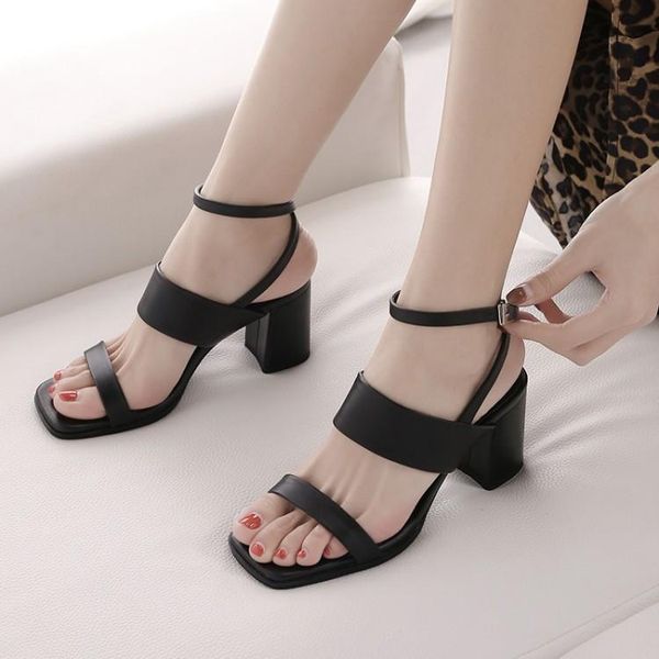 women rome sandals genuine real leather thick square chunky block high heels ankle strap party dress gladiator shoes, Black
women rome sandals genuine real leather thick square chunky block high heels ankle strap party dress gladiator shoes, Black